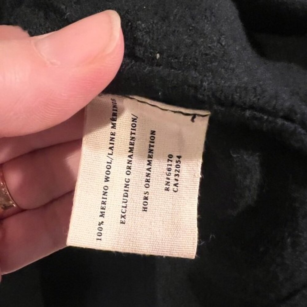 Sparrow Dress Womens S Anthropologie Boiled Merino Wool Sheath Stretch Timeless - Picture 3 of 12